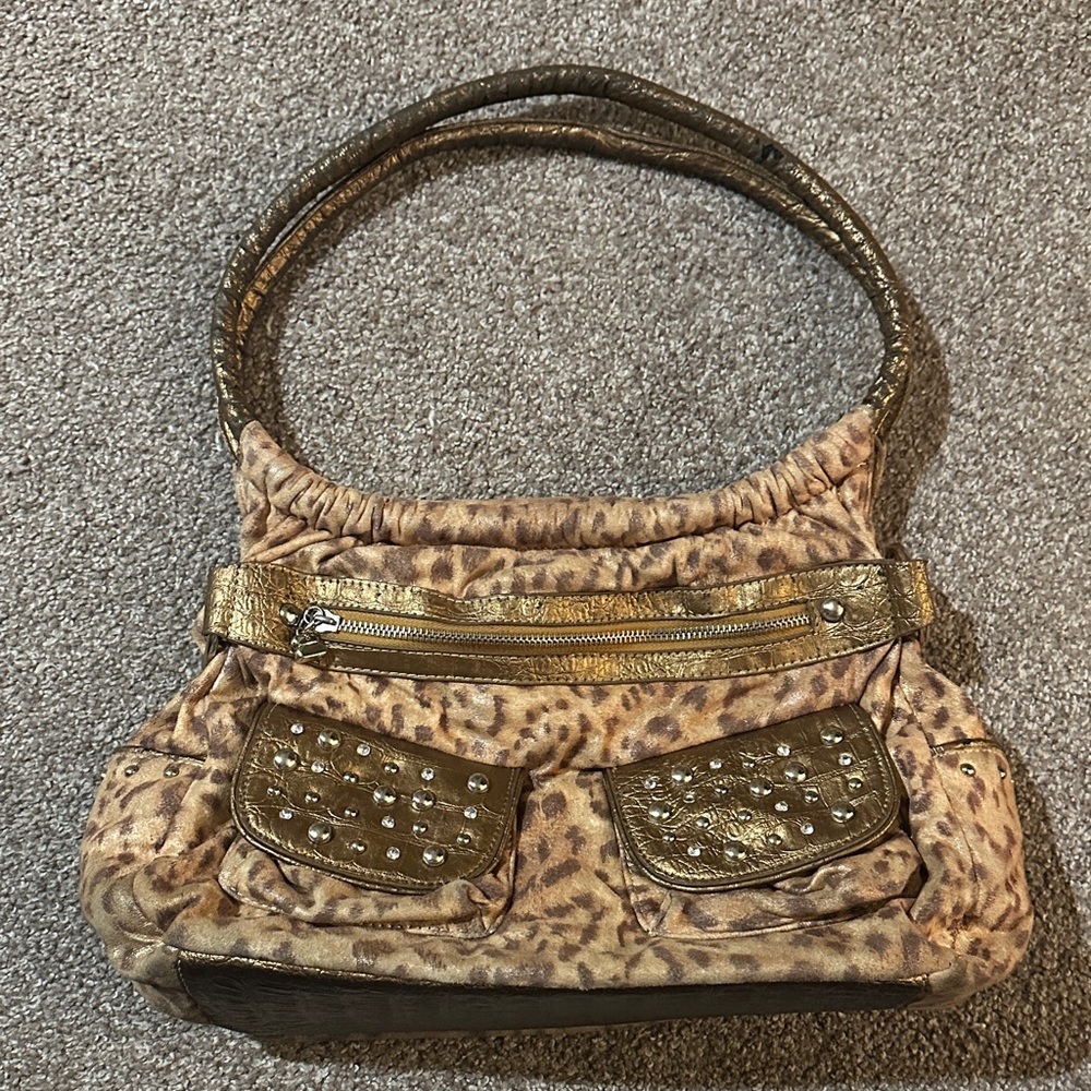 Unique Y2K Leopard Print Handbag